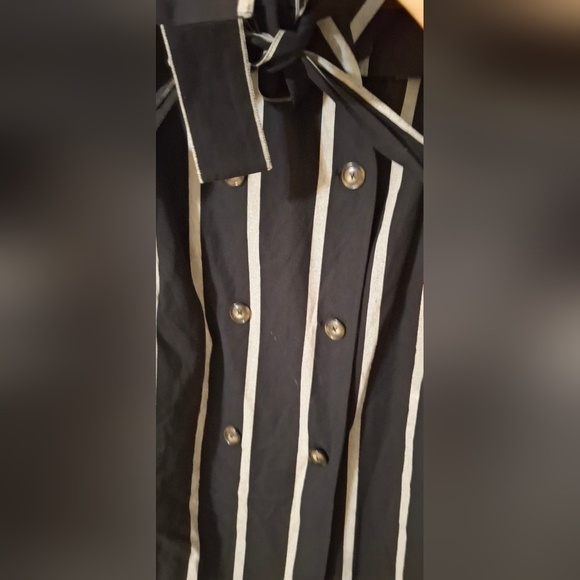 What not to wear Bussines striped shirt dress size medium cotton - Picture 7 of 9